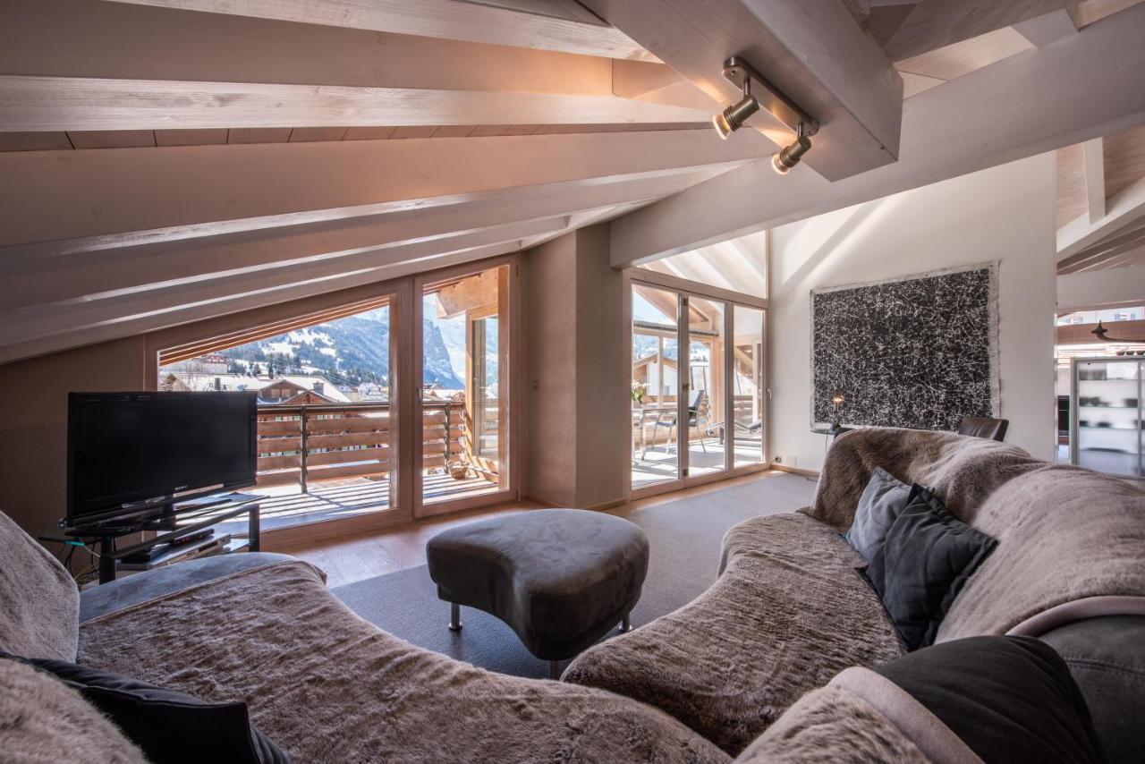 Chalet Schneehoren Penthouse Венген Екстериор снимка