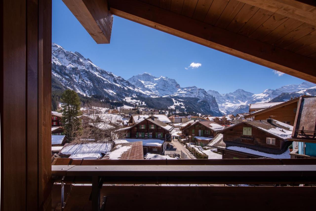 Chalet Schneehoren Penthouse Венген Екстериор снимка