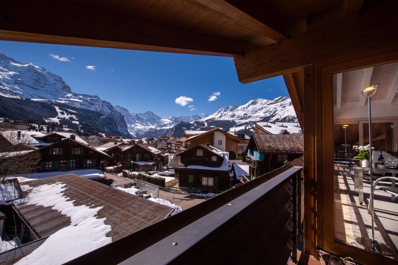 Chalet Schneehoren Penthouse Венген Екстериор снимка