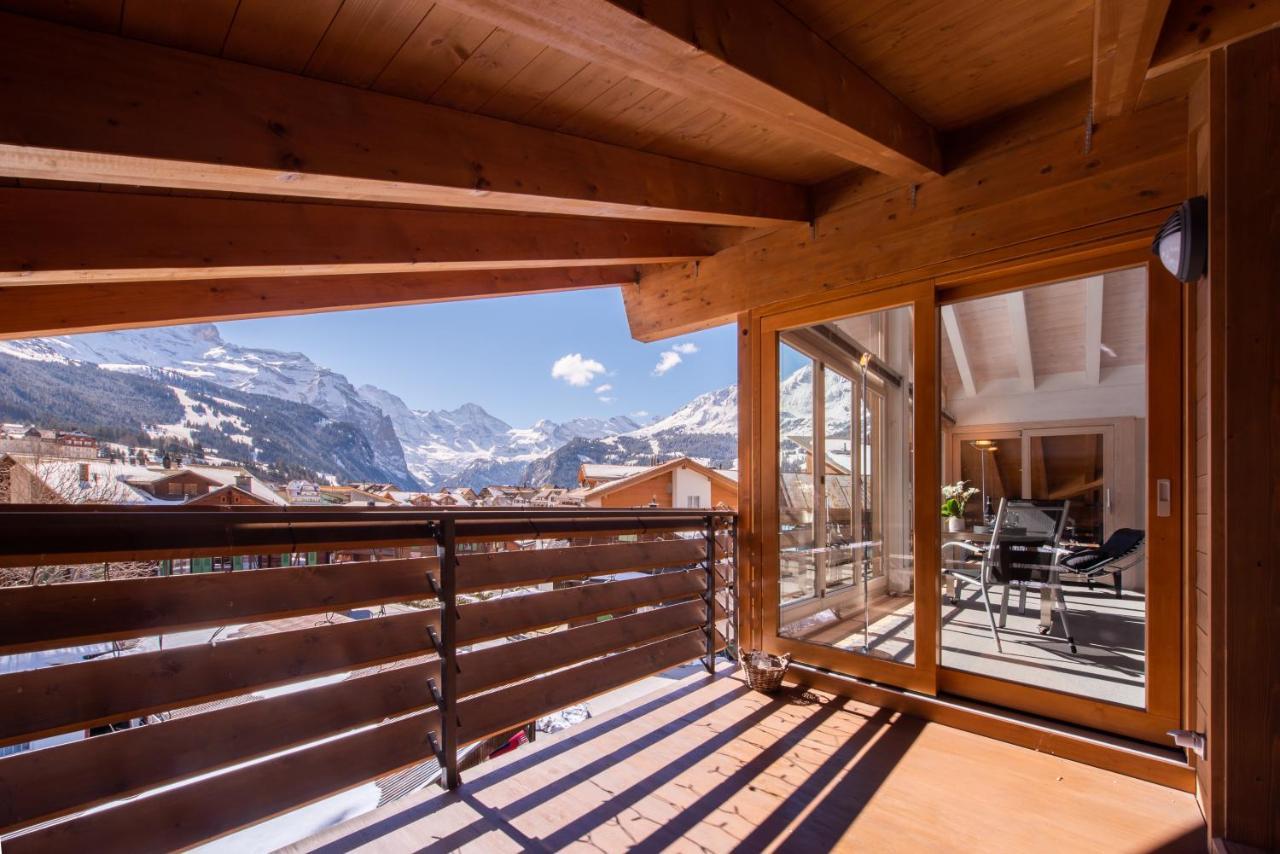 Chalet Schneehoren Penthouse Венген Екстериор снимка