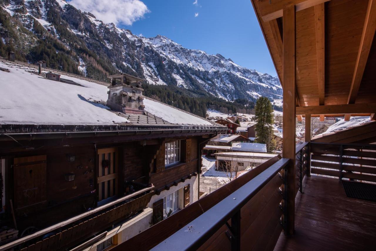 Chalet Schneehoren Penthouse Венген Екстериор снимка