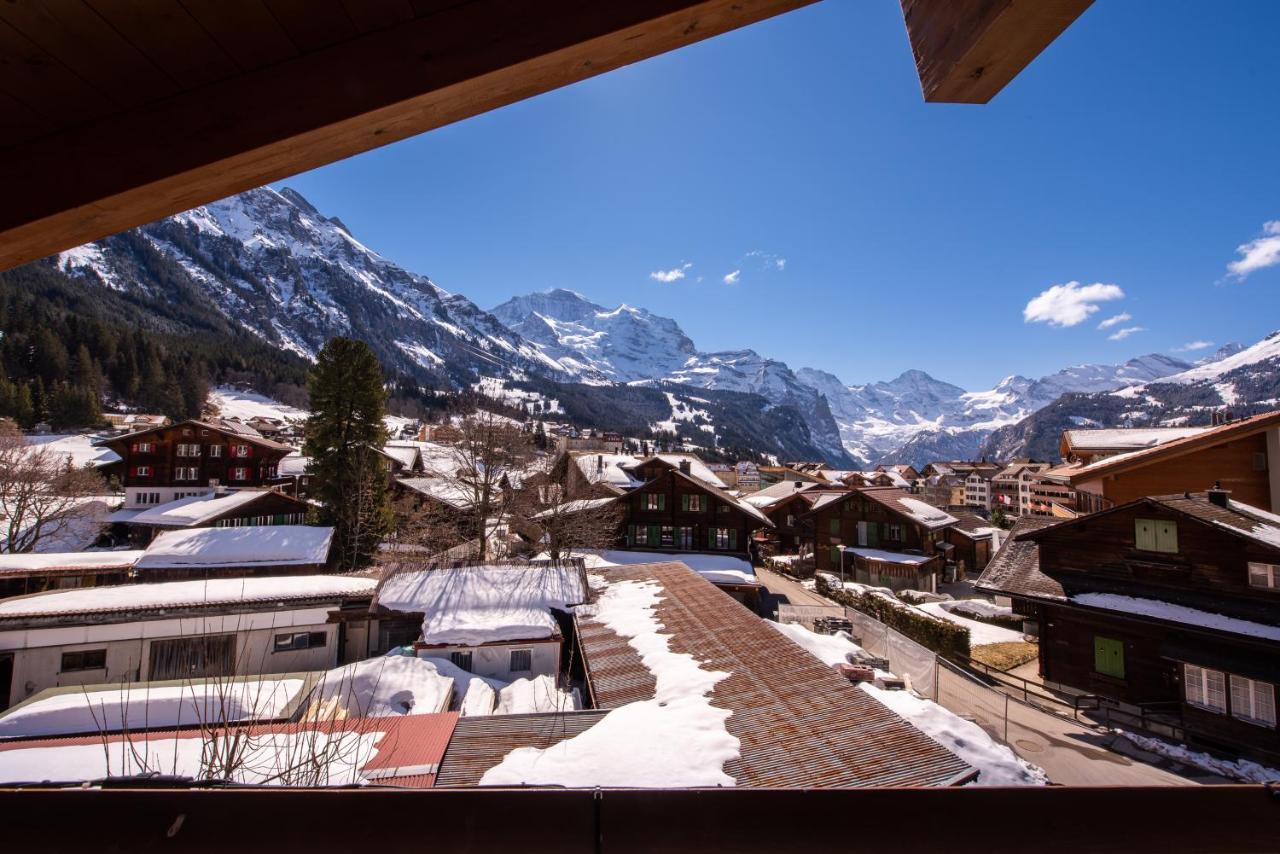 Chalet Schneehoren Penthouse Венген Екстериор снимка